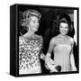 Jacqueline Kennedy with the Wife of the French Ambassador, Nicole Alphand-null-Framed Stretched Canvas