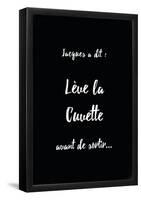 Jacques A Dit Cuvette Non-null-Framed Poster