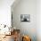 Jacques Adnet - Bar corner of a dining-room. The furniture is in polished black pearwood-A. Salaun-Photographic Print displayed on a wall