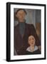 Jacques and Berthe Lipchitz, 1916-Amedeo Modigliani-Framed Giclee Print