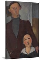Jacques and Berthe Lipchitz, 1916-Amedeo Modigliani-Mounted Giclee Print
