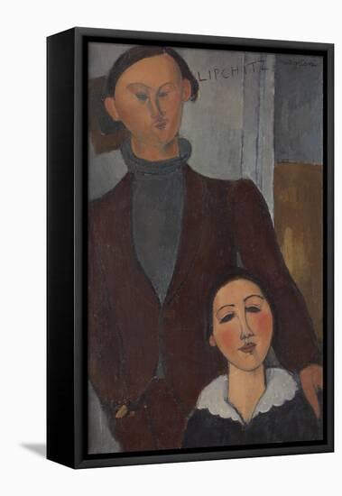 Jacques and Berthe Lipchitz, 1916-Amedeo Modigliani-Framed Stretched Canvas