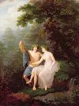 Bacchus and Ariadne-Jacques Antoine Vallin-Mounted Giclee Print