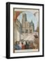 Jacques-Benigne Bossuet, Bishop of Meaux, Preaching in the Cathedral-null-Framed Giclee Print