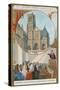 Jacques-Benigne Bossuet, Bishop of Meaux, Preaching in the Cathedral-null-Stretched Canvas