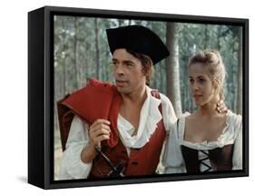 Jacques Brel and Claude Jade: Mon Oncle Benjamin, 1969-Marcel Dole-Framed Stretched Canvas