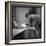 Jacques Brel Cuddling His Cat, September 1959-Marcel Begoin-Framed Photographic Print