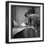 Jacques Brel Cuddling His Cat, September 1959-Marcel Begoin-Framed Photographic Print