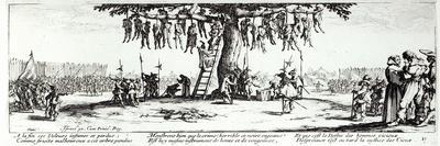 The Hanging, Plate 11 from "The Miseries and Misfortunes of War" 1633-Jacques Callot-Giclee Print