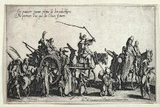 View of the Castello Bracciano, Near Rome with Coach and Figures-Jacques Callot-Giclee Print