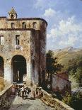 View of Spottorno on the Mediterranean Coast, 19th Century-Jacques Carabain-Framed Giclee Print