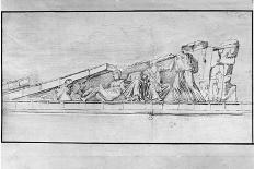 Study of the Frieze from the West Pediment of the Parthenon-Jacques Carrey-Stretched Canvas