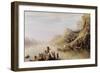 Jacques Cartier (1491-1557) Discovering the St. Lawrence River in 1535, 1847-Baron Theodore Gudin-Framed Giclee Print