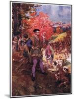 Jacques Cartier and the Redskins, C.1920-Henry Sandham-Mounted Giclee Print