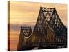 Jacques Cartier Bridge, Montreal, Quebec, Canada-Walter Bibikow-Stretched Canvas