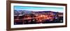 Jacques Cartier Bridge with City Lit Up at Dusk, Montreal, Quebec, Canada 2012-null-Framed Photographic Print