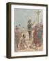 Jacques Cartier Claims French Possession of Gaspe Bay, Canada, 1534-Louis Charles Bombled-Framed Giclee Print