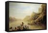 Jacques Cartier Discovering the Saint Lawrence River (Canada)-null-Framed Stretched Canvas