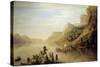 Jacques Cartier Discovering the Saint Lawrence River (Canada)-null-Stretched Canvas