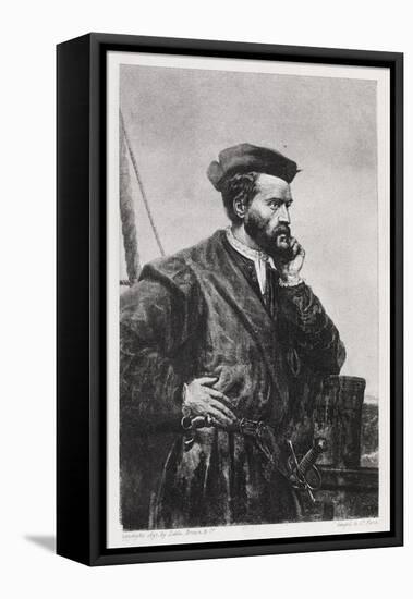 Jacques Cartier, French Explorer-Middle Temple Library-Framed Stretched Canvas