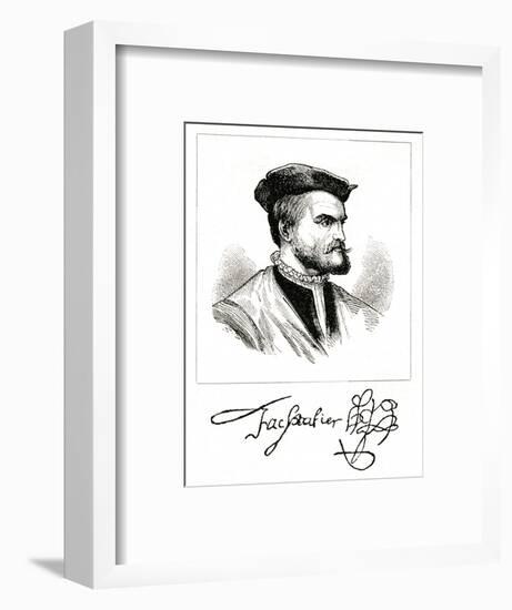 Jacques Cartier, Head-null-Framed Art Print