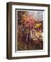 Jacques Cartier Impresses the Native Canadians with His Cannon-Henry Sandham-Framed Premium Giclee Print