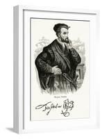 Jacques Cartier, Profile-null-Framed Art Print