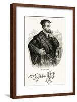 Jacques Cartier, Profile-null-Framed Art Print