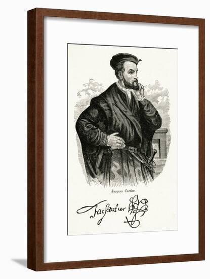 Jacques Cartier, Profile-null-Framed Art Print