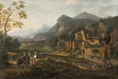 Landscape with Horsemen-Jacques Courtois-Giclee Print