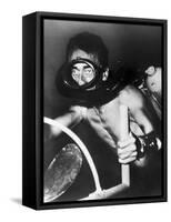 Jacques Cousteau (1910-1997)-null-Framed Stretched Canvas