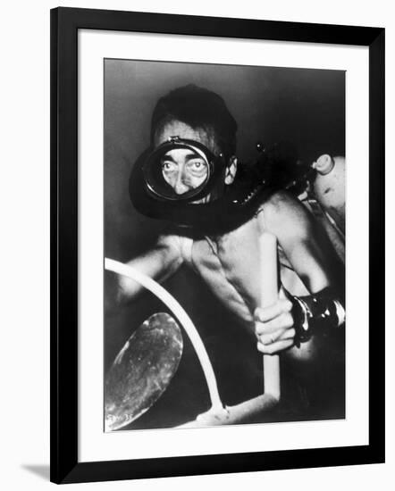 Jacques Cousteau (1910-1997)-null-Framed Photographic Print