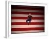 Jacques D'Amboise in New York City Ballet Production of Stars and Stripes-Gjon Mili-Framed Premium Photographic Print