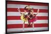 Jacques D'Amboise, Patricia McBride and Suki Schorer in Stars and Stripes-Gjon Mili-Mounted Photographic Print