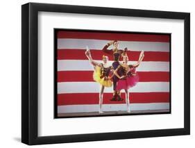 Jacques D'Amboise, Patricia McBride and Suki Schorer in Stars and Stripes-Gjon Mili-Framed Photographic Print