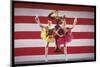 Jacques D'Amboise, Patricia McBride and Suki Schorer in Stars and Stripes-Gjon Mili-Mounted Photographic Print