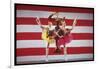 Jacques D'Amboise, Patricia McBride and Suki Schorer in Stars and Stripes-Gjon Mili-Framed Premium Photographic Print