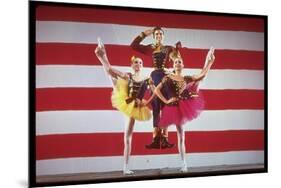 Jacques D'Amboise, Patricia McBride and Suki Schorer in Stars and Stripes-Gjon Mili-Mounted Premium Photographic Print