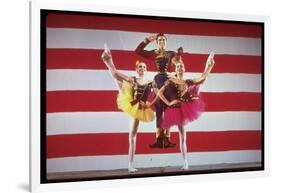 Jacques D'Amboise, Patricia McBride and Suki Schorer in Stars and Stripes-Gjon Mili-Framed Photographic Print