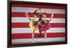Jacques D'Amboise, Patricia McBride and Suki Schorer in Stars and Stripes-Gjon Mili-Framed Photographic Print