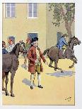 7 Year Old Napoleon Rides an Unruly Horse, 1777-Jacques de Breville-Art Print