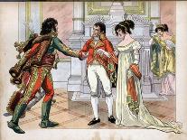First Consul Gives the Hand of His Sister Caroline, to Joachim Murat-Jacques de Breville-Art Print