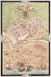 Plan of Le Havre in 1583, from Les Premiers Oeuvres de Jacques Devaulx Pillote En La Marine-Jacques Devaulx-Mounted Giclee Print