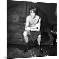 Jacques Dutronc Smoking a Cigarette and Holding a Revolver in 1971-Roldes-Mounted Photographic Print