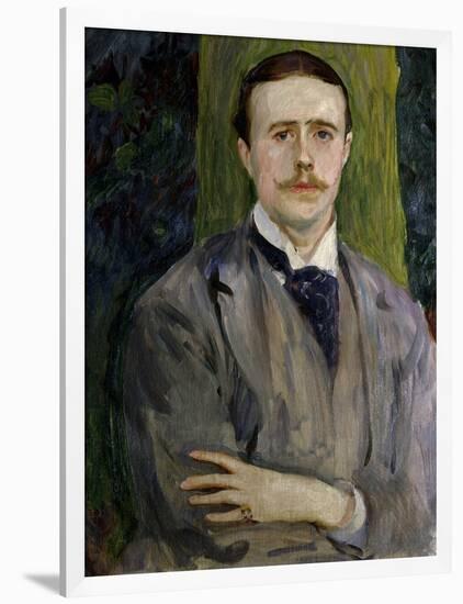 Jacques Emile Blanche, French Painter, Ca. 1900. Portrait by American John Singer Sargent-John Singer Sargent-Framed Art Print