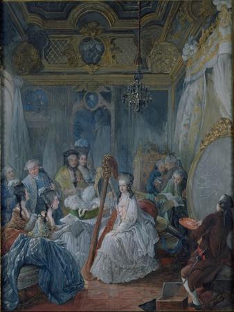 Marie Antoinette (1755-93) in Her Chamber at Versailles in 1777