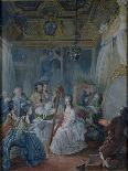 Marie Antoinette (1755-93) in Her Chamber at Versailles in 1777-Jacques Fabien Gautier d'Agoty-Giclee Print