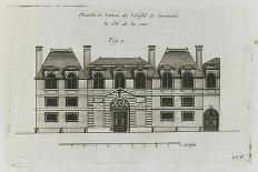 Planche 300 : coupe du corps central  de l'hôtel de Rohan , rue Vieille du Temple-Jacques-François Blondel-Giclee Print