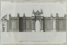 Planche 300 : coupe du corps central  de l'hôtel de Rohan , rue Vieille du Temple-Jacques-François Blondel-Giclee Print