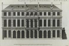 Planche 293 : élévation de l'entrée principale et du portail de l'hôtel de Soubise  à Paris-Jacques-François Blondel-Giclee Print